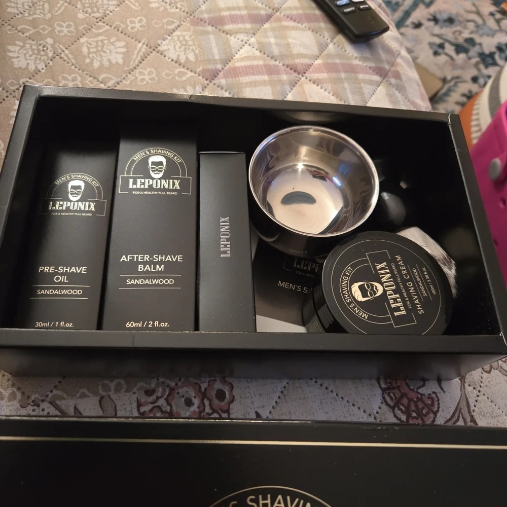 LEPONIX Men’s Shaving Kit, Hair Removal, Classic Razor (New)‎
